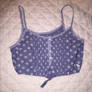 Abercrombie floral crop top